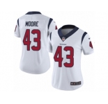 Women Nike Houston Texans #43 Corey Moore White Vapor Untouchable Limited Player NFL Jersey