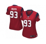 Women Nike Houston Texans #93 Joel Heath Game Red Alternate NFL Jersey