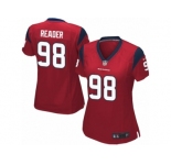 Women Nike Houston Texans #98 D.J. Reader Game Red Alternate NFL Jersey