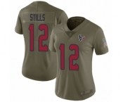 Women's Houston Texans #12 Kenny Stills Limited Olive 2017 Salute to Service Football Jersey