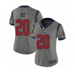 Women's Houston Texans #20 Justin Reid Limited Gray Inverted Legend Football Jersey