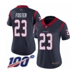 Women's Houston Texans #23 Arian Foster Navy Blue Team Color Vapor Untouchable Limited Player 100th Season Football Jersey
