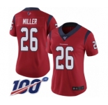 Women's Houston Texans #26 Lamar Miller Red Alternate Vapor Untouchable Limited Player 100th Season Football Jersey