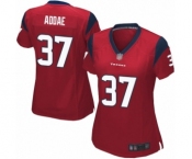 Women's Houston Texans #37 Jahleel Addae Game Red Alternate Football Jersey
