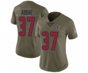 Women's Houston Texans #37 Jahleel Addae Limited Olive 2017 Salute to Service Football Jersey