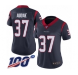 Women's Houston Texans #37 Jahleel Addae Navy Blue Team Color Vapor Untouchable Limited Player 100th Season Football Jersey