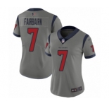 Women's Houston Texans #7 Ka'imi Fairbairn Limited Gray Inverted Legend Football Jersey