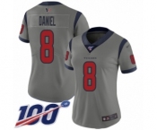 Women's Houston Texans #8 Trevor Daniel Limited Gray Inverted Legend 100th Season Football Jersey