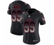 Women's Houston Texans #99 J.J. Watt Limited Black Smoke Fashion Football Jersey