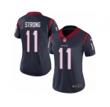 Women's Nike Houston Texans #11 Jaelen Strong Vapor Untouchable Limited Navy Blue Team Color NFL Jersey