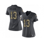 Women's Nike Houston Texans #13 Braxton Miller Limited Black 2016 Salute to Service NFL Jersey