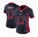 Women's Nike Houston Texans #17 Vyncint Smith Limited Navy Blue Rush Drift Fashion NFL Jersey