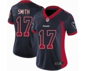 Women's Nike Houston Texans #17 Vyncint Smith Limited Navy Blue Rush Drift Fashion NFL Jersey