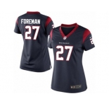 Women's Nike Houston Texans #27 D'Onta Foreman Limited Navy Blue Team Color NFL Jersey