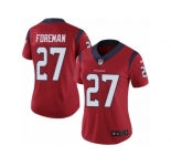 Women's Nike Houston Texans #27 D'Onta Foreman Vapor Untouchable Limited Red Alternate NFL Jersey