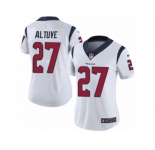 Women's Nike Houston Texans #27 Jose Altuve Vapor Untouchable Limited White NFL Jersey