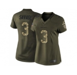 Women's Nike Houston Texans #3 Tom Savage Green Stitched NFL Limited Salute to Service Jersey