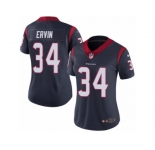 Women's Nike Houston Texans #34 Tyler Ervin Vapor Untouchable Limited Navy Blue Team Color NFL Jersey