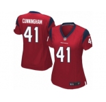 Women's Nike Houston Texans #41 Zach Cunningham Limited Red Alternate NFL Jersey