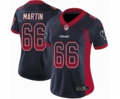Women's Nike Houston Texans #66 Nick Martin Limited Navy Blue Rush Drift Fashion NFL Jersey