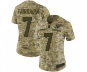 Women's Nike Houston Texans #7 Ka'imi Fairbairn Limited Camo 2018 Salute to Service NFL Jersey
