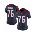 Women's Nike Houston Texans #76 Duane Brown Vapor Untouchable Limited Navy Blue Team Color NFL Jersey