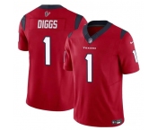 Youth Houston Texans #1 Stefon Diggs Red 2024 F.U.S.E Vapor Untouchable Limited Stitched Football Jersey