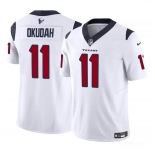 Youth Houston Texans #11 Jeff Okudah White 2024 F.U.S.E. Vapor Untouchable Limited Football Stitched Jersey
