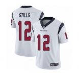 Youth Houston Texans #12 Kenny Stills White Vapor Untouchable Limited Player Football Jersey