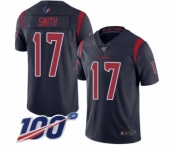 Youth Houston Texans #17 Vyncint Smith Limited Navy Blue Rush Vapor Untouchable 100th Season Football Jersey