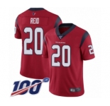 Youth Houston Texans #20 Justin Reid Red Alternate Vapor Untouchable Limited Player 100th Season Football Jersey