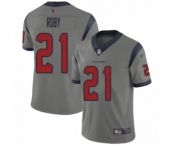 Youth Houston Texans #21 Bradley Roby Limited Gray Inverted Legend Football Jersey