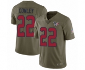 Youth Houston Texans #22 Gareon Conley Limited Olive 2017 Salute to Service Football Jersey