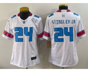 Youth Houston Texans #24 Derek Stingley Jr. White 2026 F.U.S.E. Rivalries Collection Limited Stitched Football Jersey