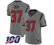 Youth Houston Texans #37 Jahleel Addae Limited Gray Inverted Legend 100th Season Football Jersey
