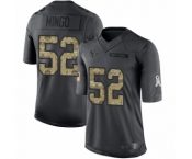 Youth Houston Texans #52 Barkevious Mingo Limited Black 2016 Salute to Service Football Jersey