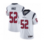 Youth Houston Texans #52 Barkevious Mingo White Vapor Untouchable Limited Player Football Jersey