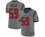 Youth Houston Texans #59 Whitney Mercilus Limited Gray Inverted Legend Football Jersey