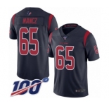 Youth Houston Texans #65 Greg Mancz Limited Navy Blue Rush Vapor Untouchable 100th Season Football Jersey