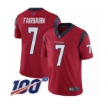 Youth Houston Texans #7 Ka'imi Fairbairn Red Alternate Vapor Untouchable Limited Player 100th Season Football Jersey