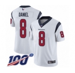 Youth Houston Texans #8 Trevor Daniel White Vapor Untouchable Limited Player 100th Season Football Jersey
