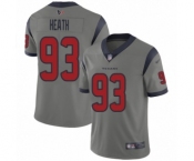 Youth Houston Texans #93 Joel Heath Limited Gray Inverted Legend Football Jersey