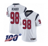 Youth Houston Texans #98 D.J. Reader White Vapor Untouchable Limited Player 100th Season Football Jersey