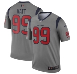 Youth Houston Texans #99 J.J. Watt Limited Gray Inverted Legend Football Jersey