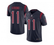 Youth Nike Houston Texans #11 Jaelen Strong Limited Navy Blue Rush NFL Jersey