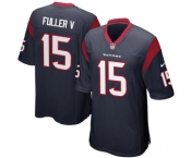 Youth Nike Houston Texans #15 Will Fuller Game Navy Blue Team Color NFL Jersey[Fuller V]
