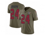 Youth Nike Houston Texans #24 Johnathan Joseph Limited Olive 2017 Salute to Service NFL Jersey