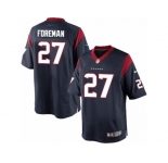 Youth Nike Houston Texans #27 D'Onta Foreman Limited Navy Blue Team Color NFL Jersey