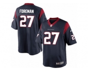 Youth Nike Houston Texans #27 D'Onta Foreman Limited Navy Blue Team Color NFL Jersey