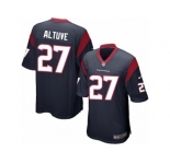 Youth Nike Houston Texans #27 Jose Altuve Game Navy Blue Team Color NFL Jersey